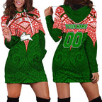 Personalized South Sydney Rabbitohs Hoodie Dress Polynesian Tribal Pattern Style