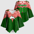 Personalized South Sydney Rabbitohs Kimono Sleeve Blouse Polynesian Tribal Pattern Style