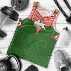 Personalized South Sydney Rabbitohs Men Tank Top Polynesian Tribal Pattern Style