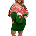Personalized South Sydney Rabbitohs Off Shoulder Short Dress Polynesian Tribal Pattern Style