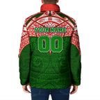 Personalized South Sydney Rabbitohs Padded Jacket Polynesian Tribal Pattern Style