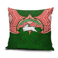 Personalized South Sydney Rabbitohs Pillow Cover Polynesian Tribal Pattern Style