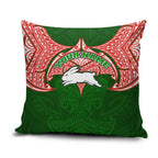 Personalized South Sydney Rabbitohs Pillow Cover Polynesian Tribal Pattern Style