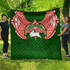 Personalized South Sydney Rabbitohs Quilt Polynesian Tribal Pattern Style