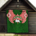 Personalized South Sydney Rabbitohs Quilt Polynesian Tribal Pattern Style
