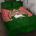 Personalized South Sydney Rabbitohs Quilt Bed Set Polynesian Tribal Pattern Style