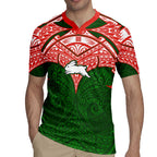 Personalized South Sydney Rabbitohs Rugby Jersey Polynesian Tribal Pattern Style