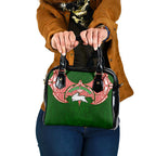 Personalized South Sydney Rabbitohs Shoulder Handbag Polynesian Tribal Pattern Style
