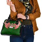 Personalized South Sydney Rabbitohs Shoulder Handbag Polynesian Tribal Pattern Style