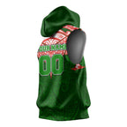 Personalized South Sydney Rabbitohs Sleeveless Hoodie Polynesian Tribal Pattern Style