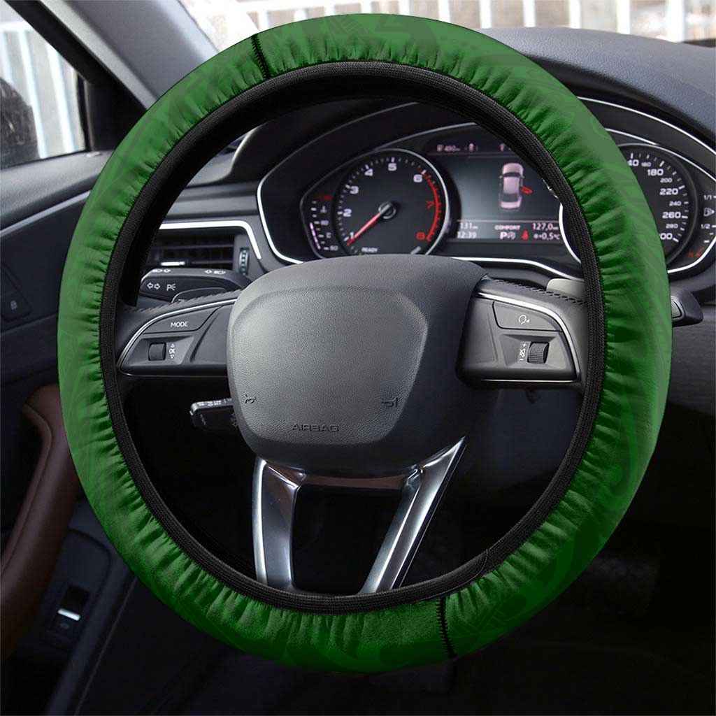 South Sydney Rabbitohs Steering Wheel Cover Polynesian Tribal Pattern Style