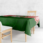 Personalized South Sydney Rabbitohs Tablecloth Polynesian Tribal Pattern Style