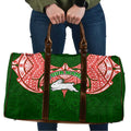 Personalized South Sydney Rabbitohs Travel Bag Polynesian Tribal Pattern Style