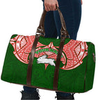 Personalized South Sydney Rabbitohs Travel Bag Polynesian Tribal Pattern Style