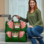 Personalized South Sydney Rabbitohs Travel Bag Polynesian Tribal Pattern Style