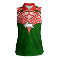 Personalized South Sydney Rabbitohs Women Sleeveless Polo Shirt Polynesian Tribal Pattern Style