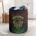 Personalized Penrith Panthers Laundry Basket Polynesian Tribal Pattern Style
