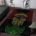 Personalized Penrith Panthers Area Rug Polynesian Tribal Pattern Style