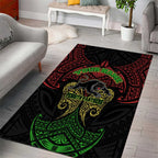 Personalized Penrith Panthers Area Rug Polynesian Tribal Pattern Style