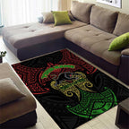 Personalized Penrith Panthers Area Rug Polynesian Tribal Pattern Style