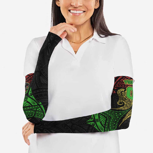 Personalized Penrith Panthers Arm Sleeves Polynesian Tribal Pattern Style