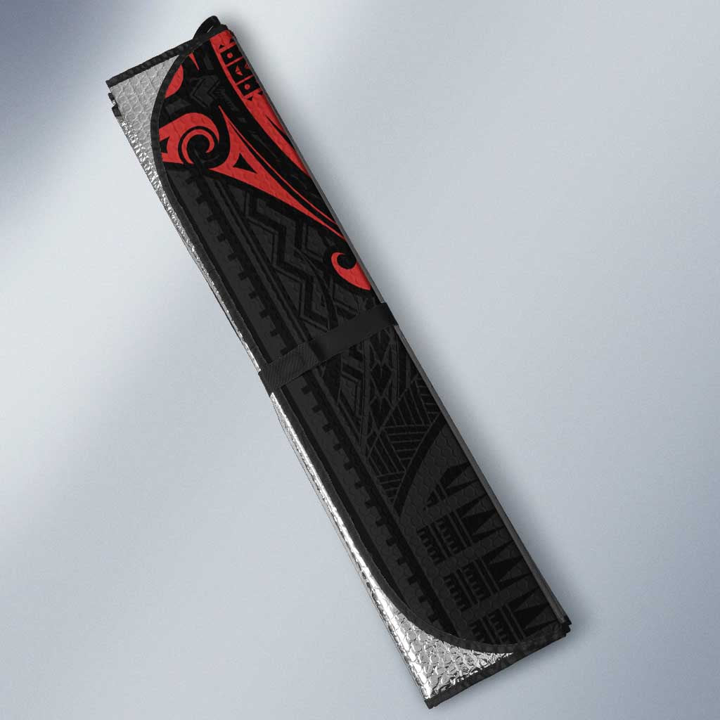 Personalized Penrith Panthers Auto Sun Shade Polynesian Tribal Pattern Style