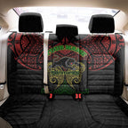 Personalized Penrith Panthers Back Car Seat Cover Polynesian Tribal Pattern Style