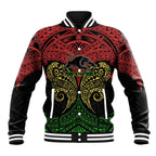 Personalized Penrith Panthers Baseball Jacket Polynesian Tribal Pattern Style