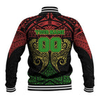 Personalized Penrith Panthers Baseball Jacket Polynesian Tribal Pattern Style