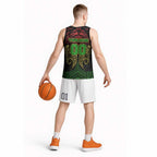 Personalized Penrith Panthers Basketball Jersey Polynesian Tribal Pattern Style