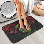 Personalized Penrith Panthers Bathroom Set Polynesian Tribal Pattern Style