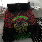 Personalized Penrith Panthers Bedding Set Polynesian Tribal Pattern Style