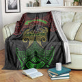 Personalized Penrith Panthers Blanket Polynesian Tribal Pattern Style