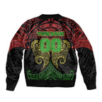 Personalized Penrith Panthers Bomber Jacket Polynesian Tribal Pattern Style