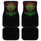 Personalized Penrith Panthers Car Mats Polynesian Tribal Pattern Style