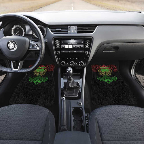 Personalized Penrith Panthers Car Mats Polynesian Tribal Pattern Style