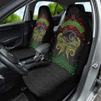 Personalized Penrith Panthers Car Seat Cover Polynesian Tribal Pattern Style