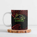 Personalized Penrith Panthers Ceramic Mug Polynesian Tribal Pattern Style