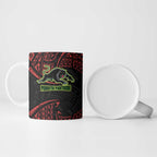 Personalized Penrith Panthers Ceramic Mug Polynesian Tribal Pattern Style