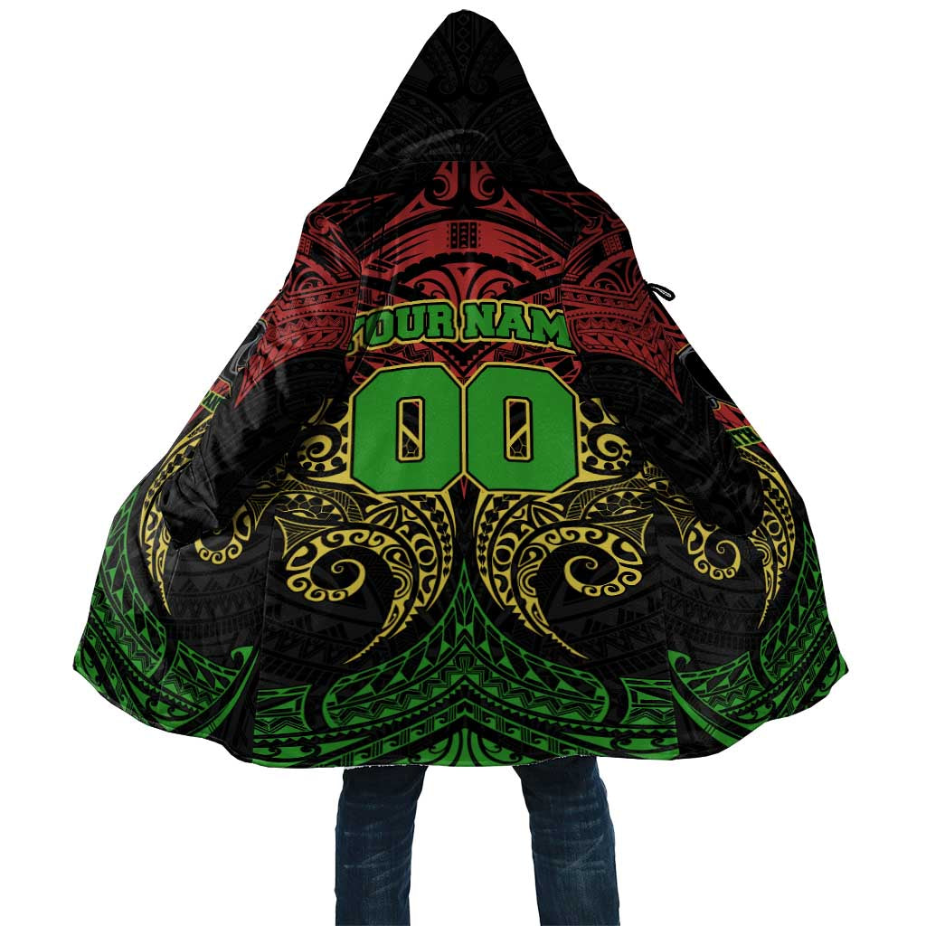 Personalized Penrith Panthers Cloak Polynesian Tribal Pattern Style