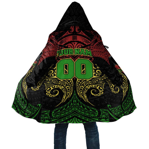 Personalized Penrith Panthers Cloak Polynesian Tribal Pattern Style
