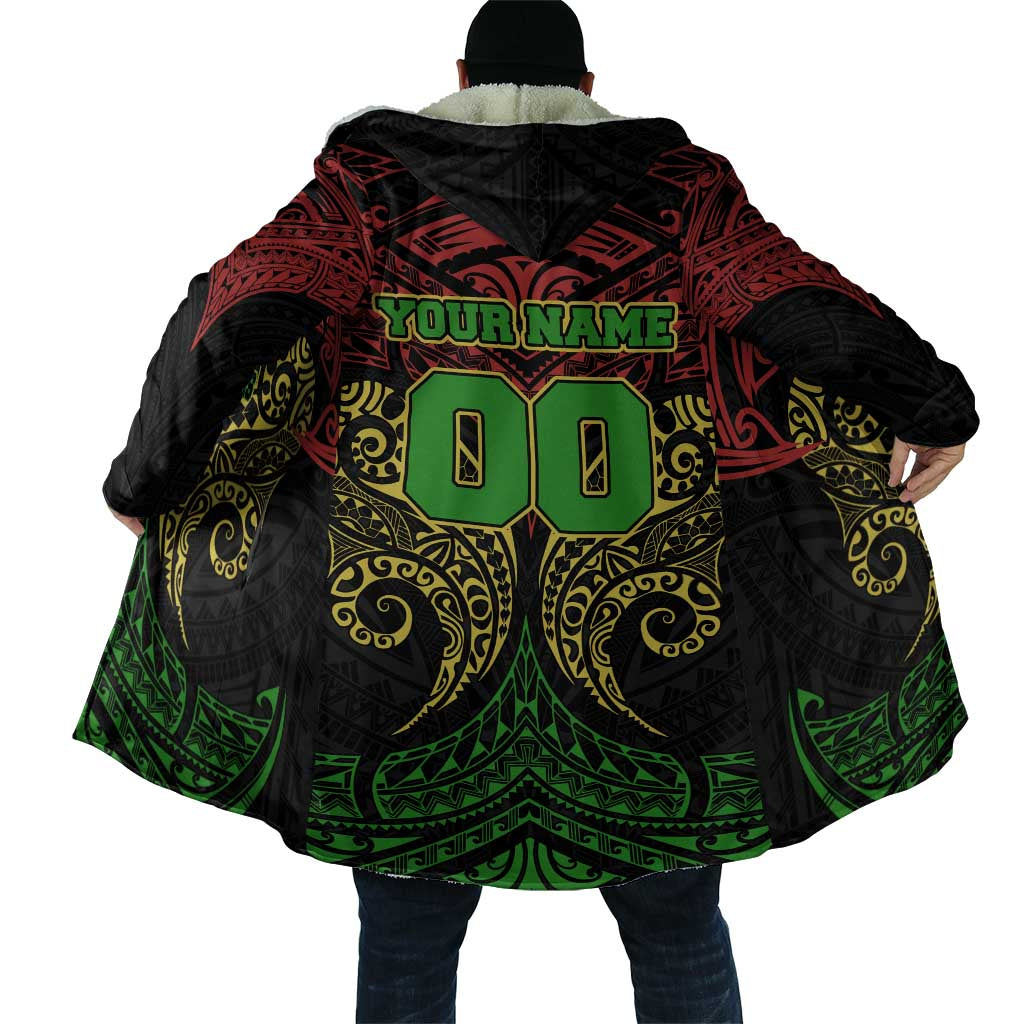 Personalized Penrith Panthers Cloak Polynesian Tribal Pattern Style
