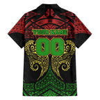 Personalized Penrith Panthers Family Matching Mermaid Dress and Hawaiian Shirt Polynesian Tribal Pattern Style