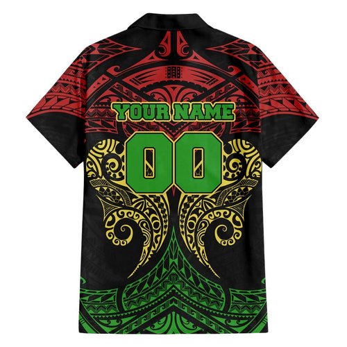 Personalized Penrith Panthers Family Matching Mermaid Dress and Hawaiian Shirt Polynesian Tribal Pattern Style
