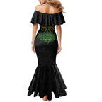 Personalized Penrith Panthers Family Matching Mermaid Dress and Hawaiian Shirt Polynesian Tribal Pattern Style