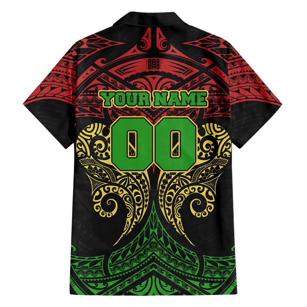 Personalized Penrith Panthers Family Matching Off Shoulder Maxi Dress and Hawaiian Shirt Polynesian Tribal Pattern Style