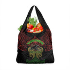 Personalized Penrith Panthers Grocery Bag Polynesian Tribal Pattern Style