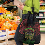 Personalized Penrith Panthers Grocery Bag Polynesian Tribal Pattern Style
