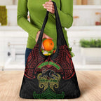 Personalized Penrith Panthers Grocery Bag Polynesian Tribal Pattern Style