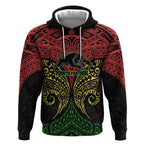 Personalized Penrith Panthers Hoodie Polynesian Tribal Pattern Style